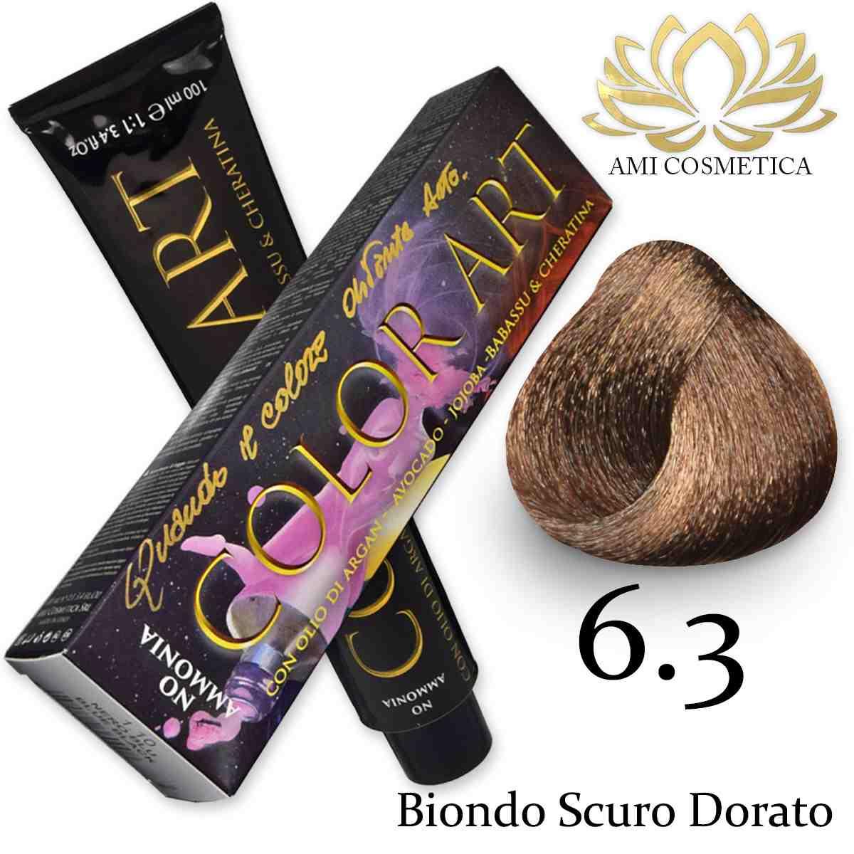 Wholesale Color art senza ammoniaca 100 ml 6.3 biondo scuro dorato | Carsha