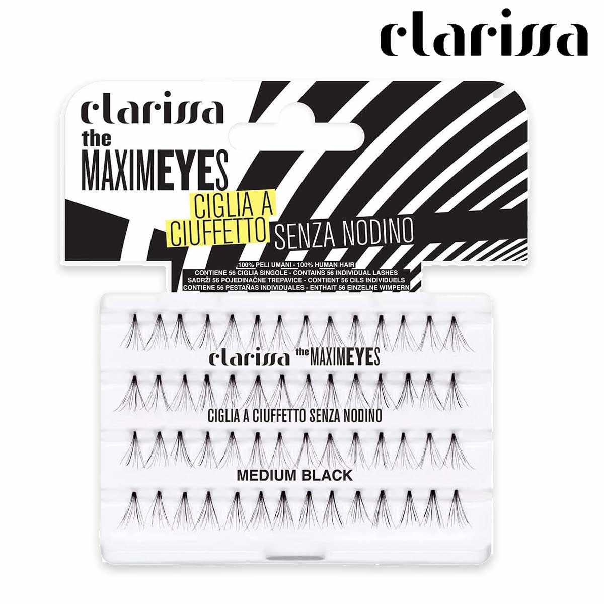 Wholesale Clarissa ciglia ciuffetto maximeyes nere medium senza nodino | Carsha