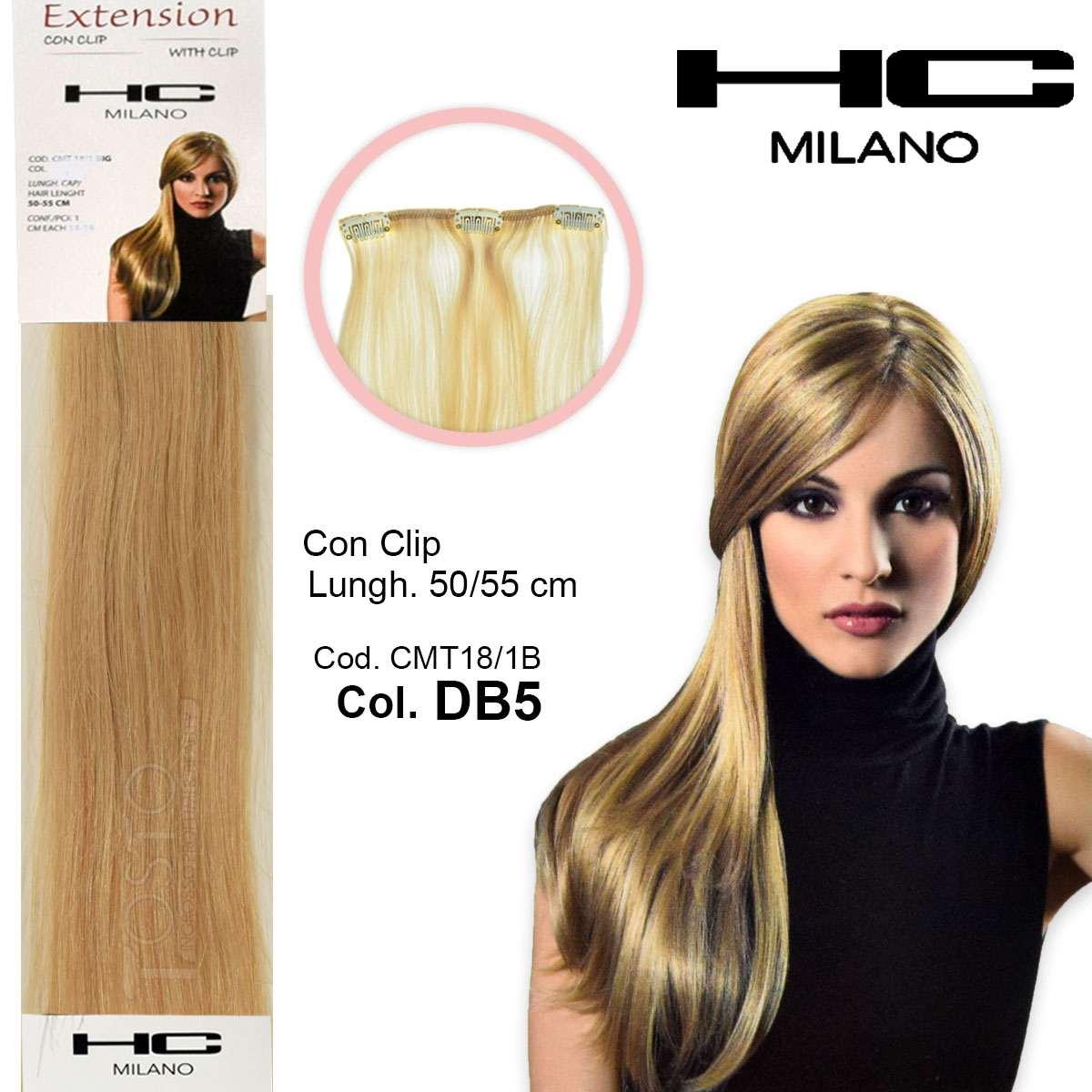 Wholesale Hc milano extension 3 clip no remy largh.14-16cm lungh.50cm col.db5 | Carsha