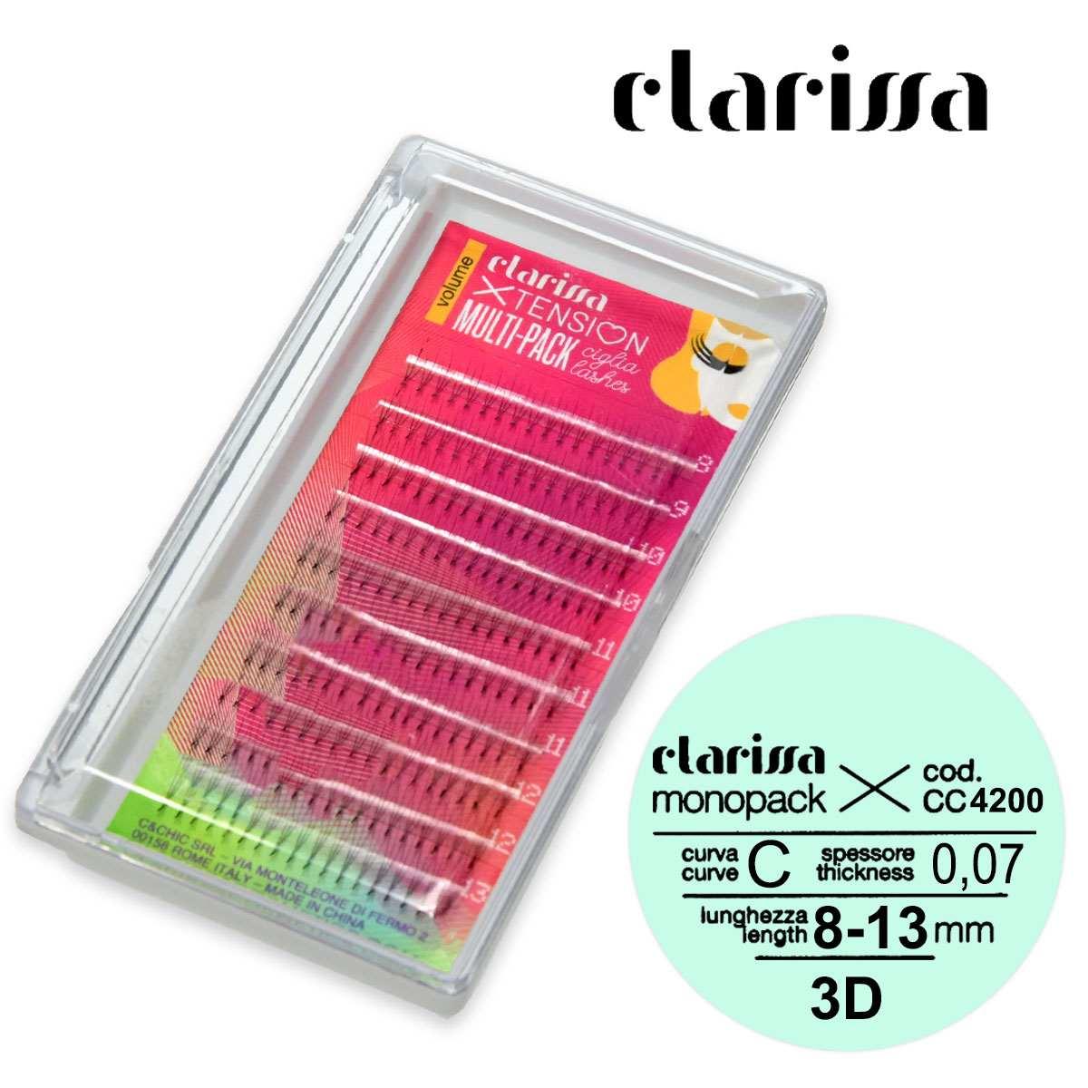 Wholesale Ciglia 3d curva c- multipack lunghezza 8-13 spessore 0,07 | Carsha