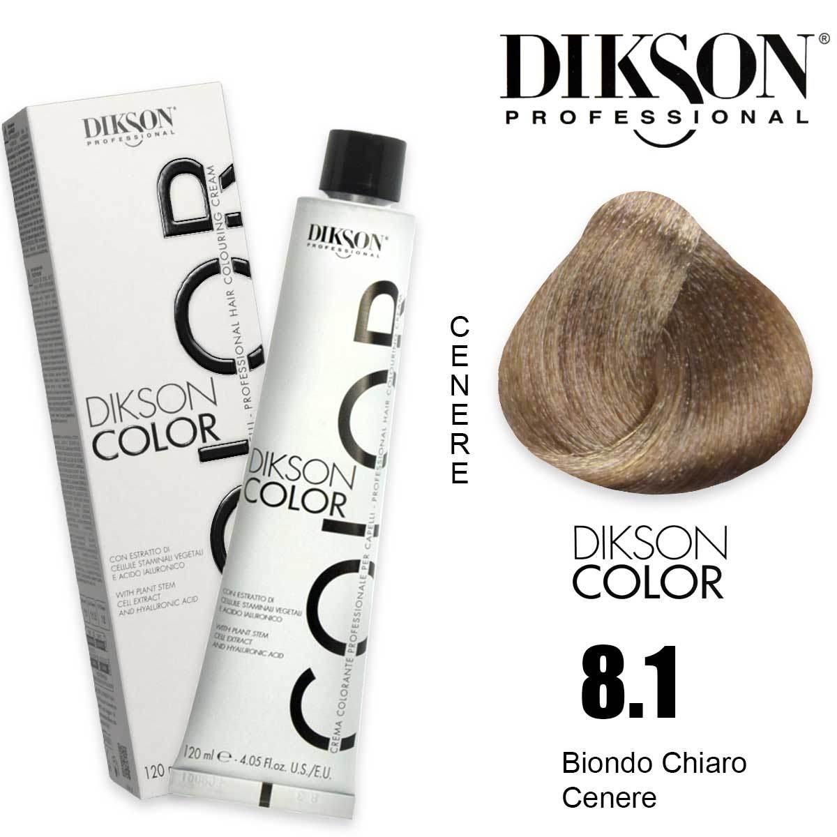 Dikson color 120 ml 8.1 - 8c biondo chiaro cenere