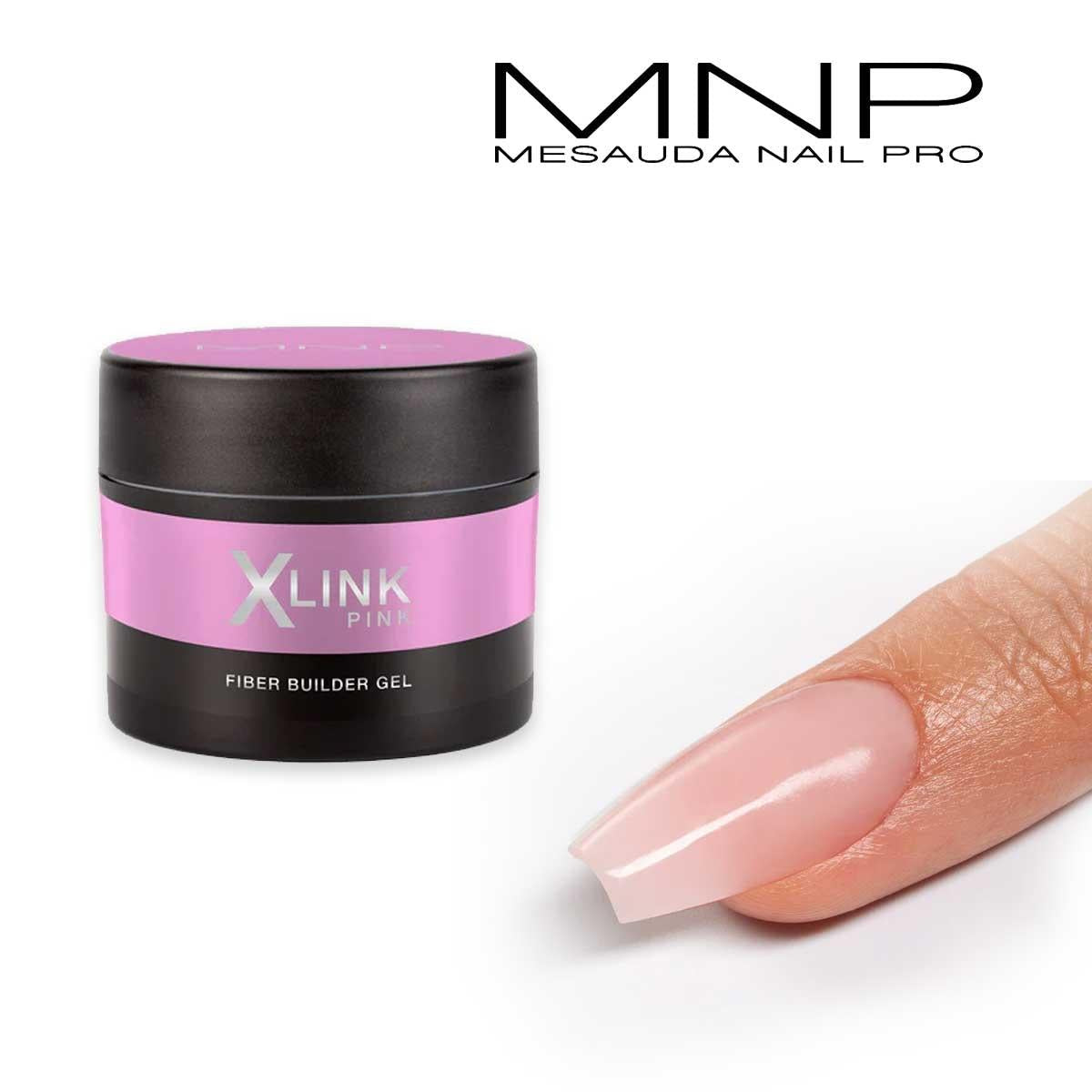 Mesauda xlink fiber builder gel pink 10 gr