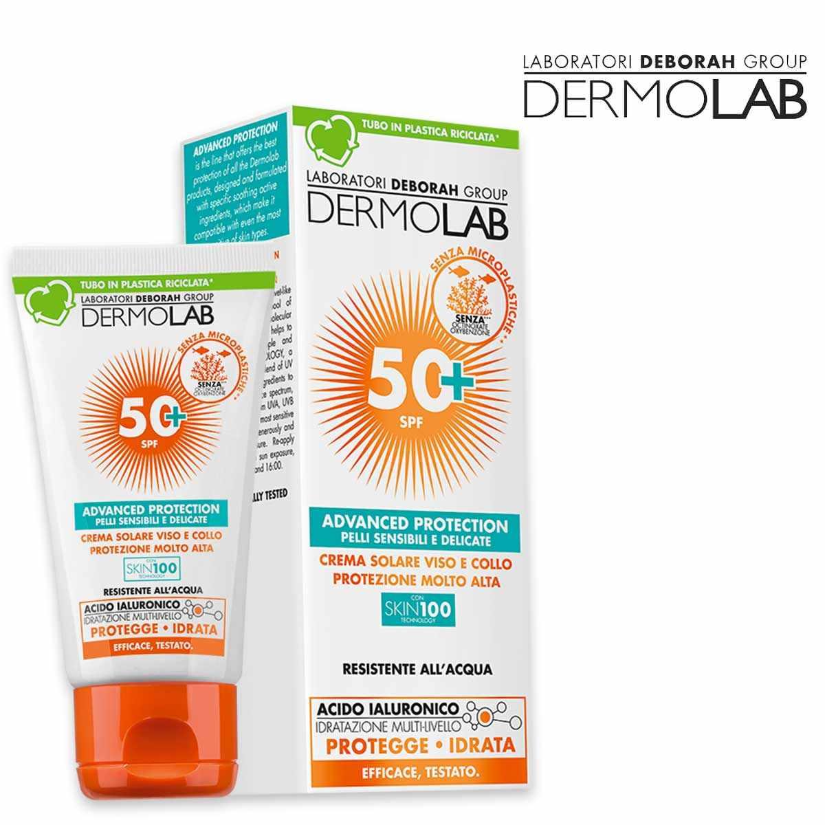 Dermolab crema solare viso collo protez. molto alta 50 ml spf 50+