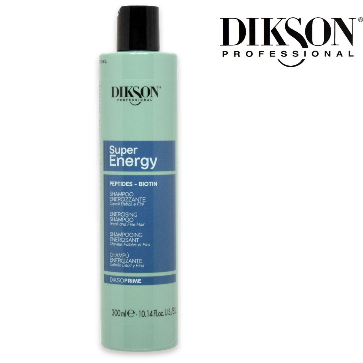 Dikson prime shampoo super energy capelli deboli e fini 300 ml