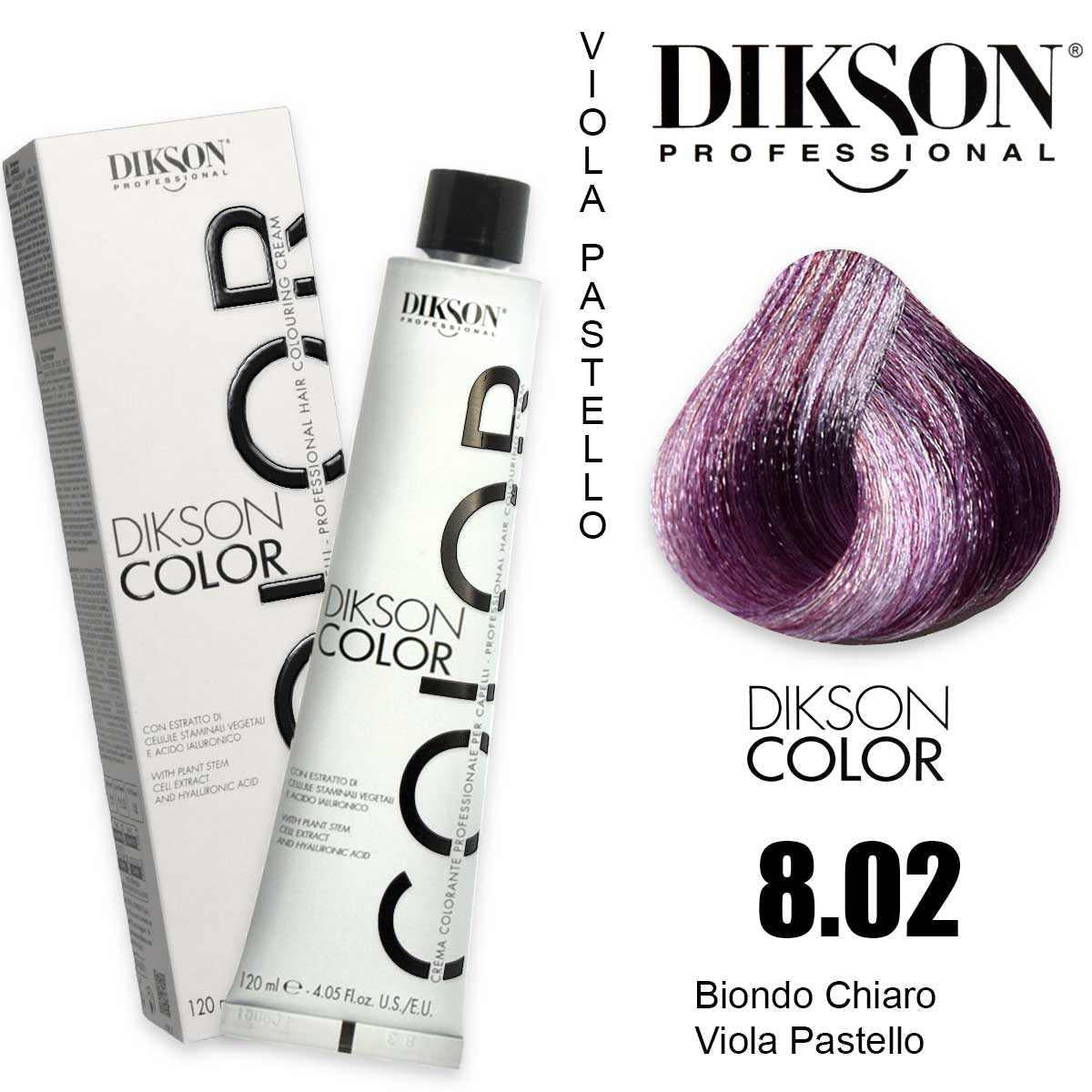 Dikson Dikson color 120 ml 8.02 biondo chiaro viola pastello