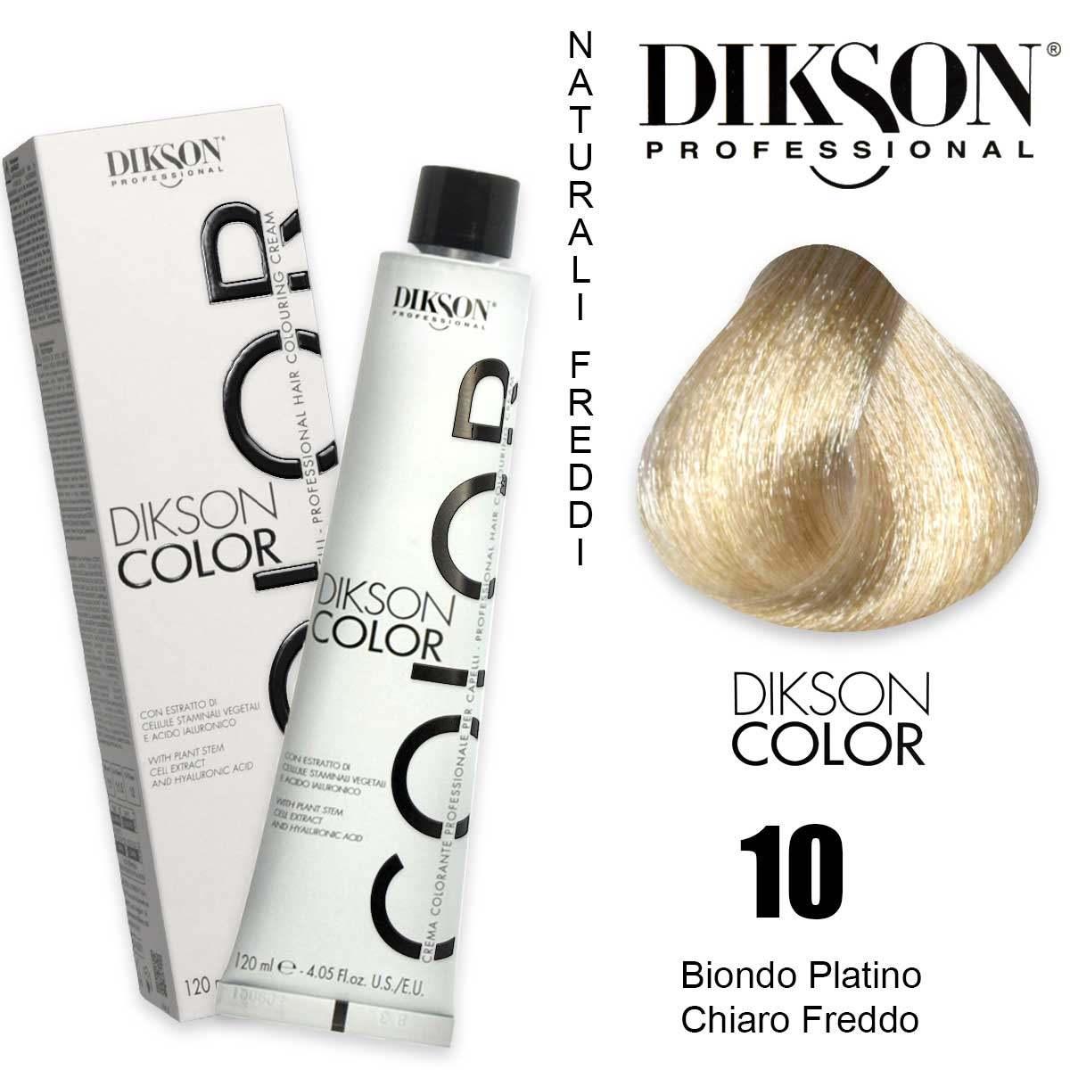 Dikson Dikson color 120 ml 10 biondo platino chiaro freddo