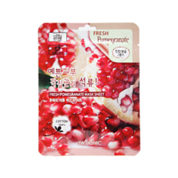 Wholesale 3W Clinic - Fresh Pomegranate Mask Sheet - 1pc | Carsha