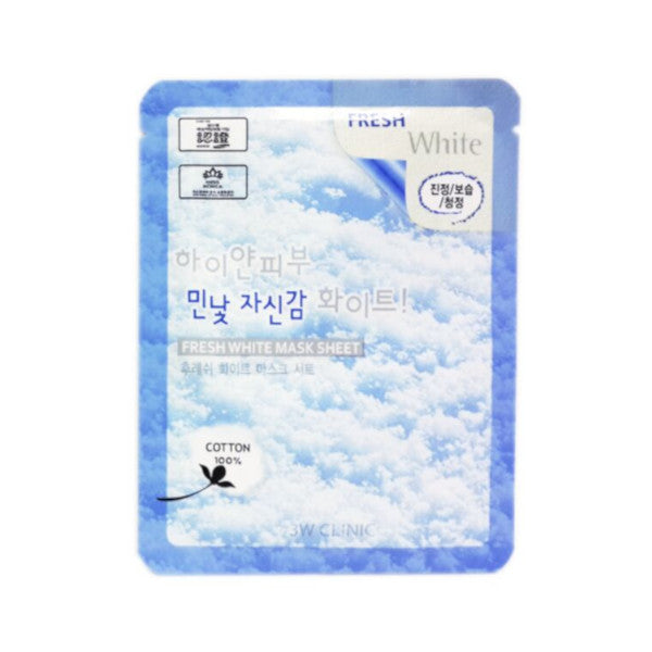 Wholesale 3W Clinic - Fresh White Mask Sheet - 1pc | Carsha