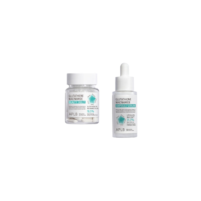Wholesale APLB - Glutathione Niacinamide Beauty Tablet - 30ea & Ampoule Serum - 40ml Set | Carsha