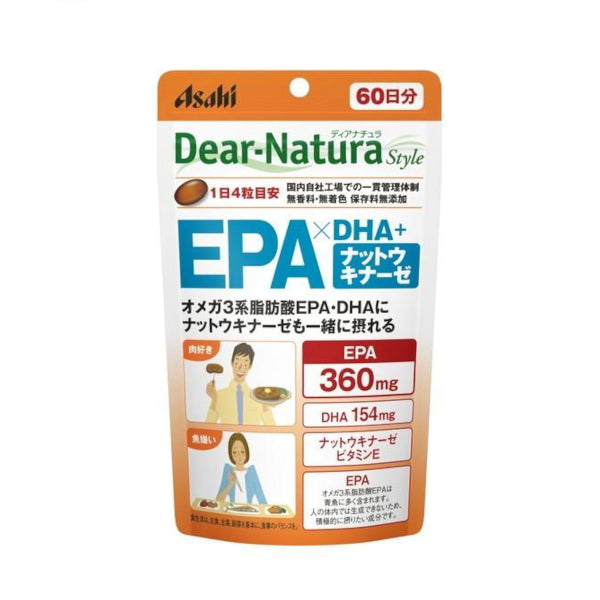 Wholesale Asahi - Dear Natura Style EPA X DHA + Nattokinase 60 Days Supply - 240 tablets | Carsha