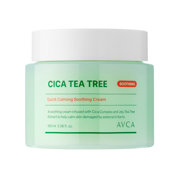 Wholesale AVCA - Quick Calming Cica Tea Tree Facial Cream - 100ml | Carsha