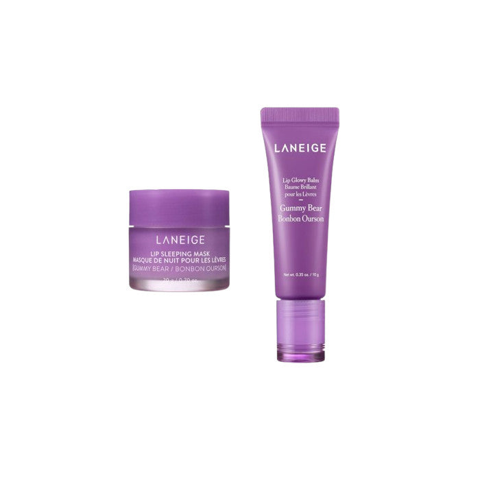 Wholesale LANEIGE - Lip Sleeping Mask - 20g - Gummy Bear 1ea X Lip Glowy Balm - 10g - Gummy Bear 1ea | Carsha