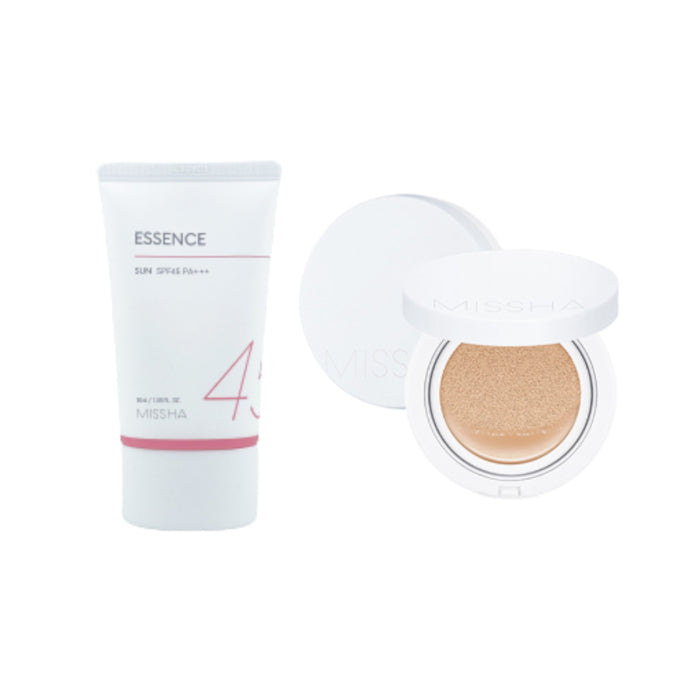 Wholesale Missha Essence Sun X Magic Cushion Moist Up Medium Beige Set | Carsha