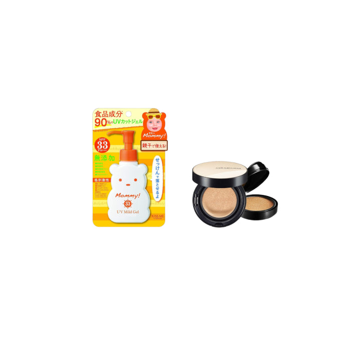 Wholesale ISEHAN - Kiss Me Mommy UV Mild Gel SPF33 PA+++ - 100ml X Jung Saem Mool - Essential Skin Nuder Cushion - 14g+14g - Medium-Deep | Carsha