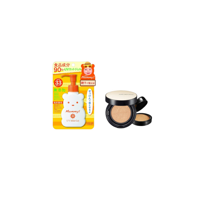 Wholesale ISEHAN - Kiss Me Mommy UV Mild Gel SPF33 PA+++ - 100ml X Jung Saem Mool - Essential Skin Nuder Long Wear Cushion - 14g+14g -... | Carsha