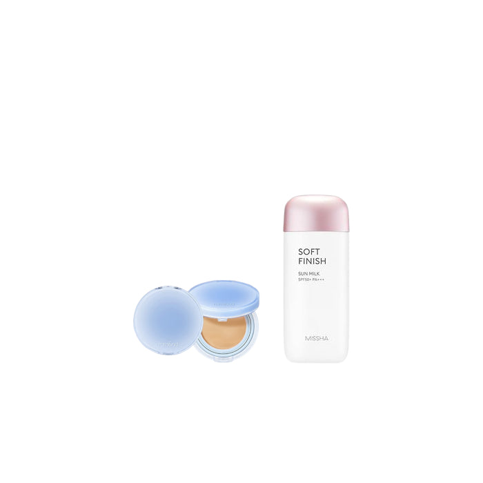 Wholesale MISSHA - All-Around Safe Block Soft Finish Sun Milk SPF50+ PA+++ - 70ml X Romand - Bare Water Cushion - 20g - 25 Sand | Carsha
