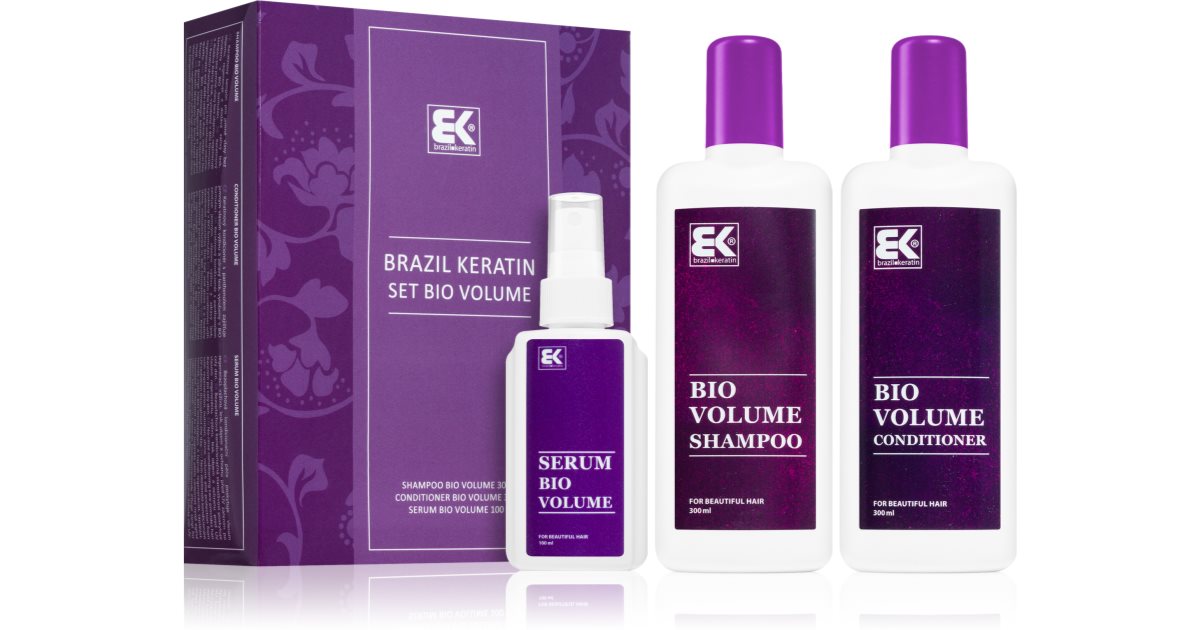 Brazil keratin Set regalo per volume di capelli Bio