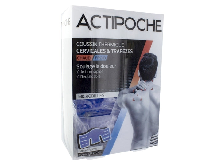 Cooper Actipoche Cuscino Termico Cervicale & Trapezi Caldo-Freddo Micro sfere