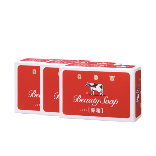 Wholesale COW soap - Beauty Soap Red Box - 3 pcs - Rose | Carsha