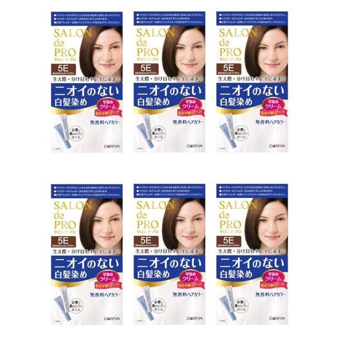 Wholesale Dariya Salon De Pro - Hair Color Cream - 1box - 5E Deep Elegant Brown 6ea Set | Carsha