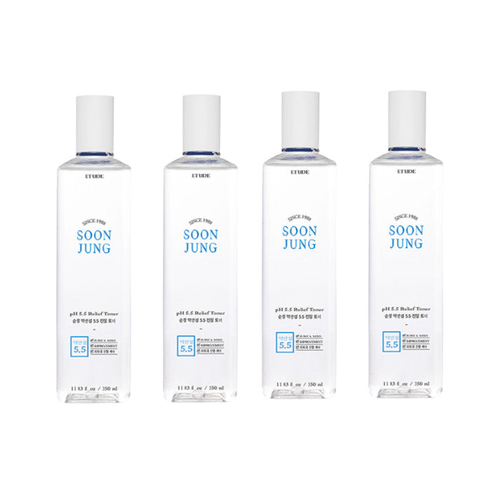 Wholesale Deal ETUDE - Soon Jung PH 5.5 Relief Toner - 350ml 4ea Set | Carsha