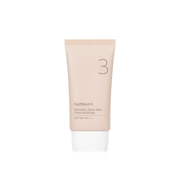 Wholesale Deal numbuzin - No.3 Porcelain Base-skip Tone Up Beige SPF50+ PA++++ - 50ml | Carsha