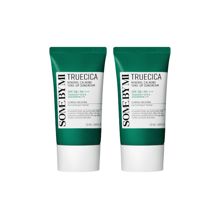 Wholesale DEAL SOME BY MI - Truecica Mineral Calming Tone-Up Suncream SPF50+ PA++++ - 50ml 2ea Set | Carsha