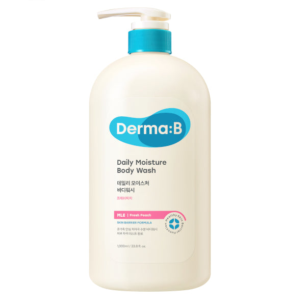 Derma:B - Daily Moisture Body Wash - 1000ml - Fresh Peach