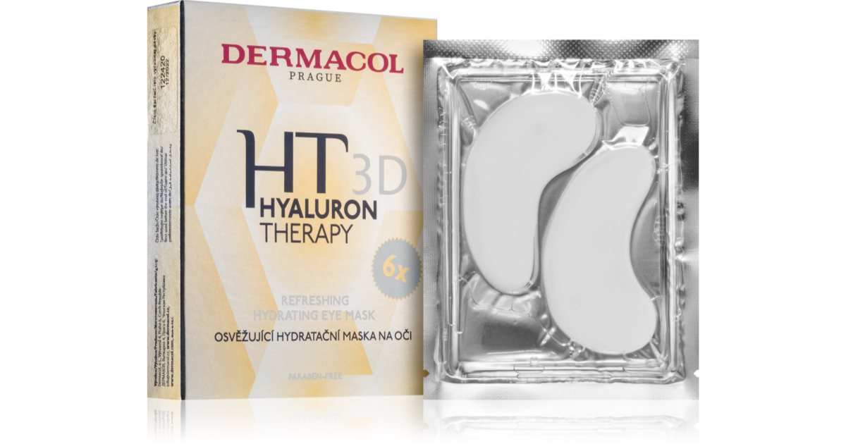 Dermacol Maschera occhi idratante rinfrescante 3D Hyaluron Therapy 6 x 6 g