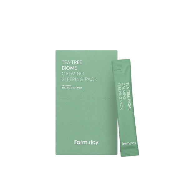 Wholesale Farm Stay - Tea Tree Biome Calming Sleeping Pack - 4ml*20pcs | Carsha