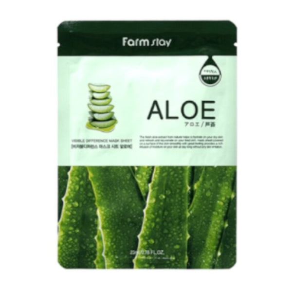 Wholesale Farm Stay - Visible Difference Mask Sheet - Aloe - 10pcs | Carsha