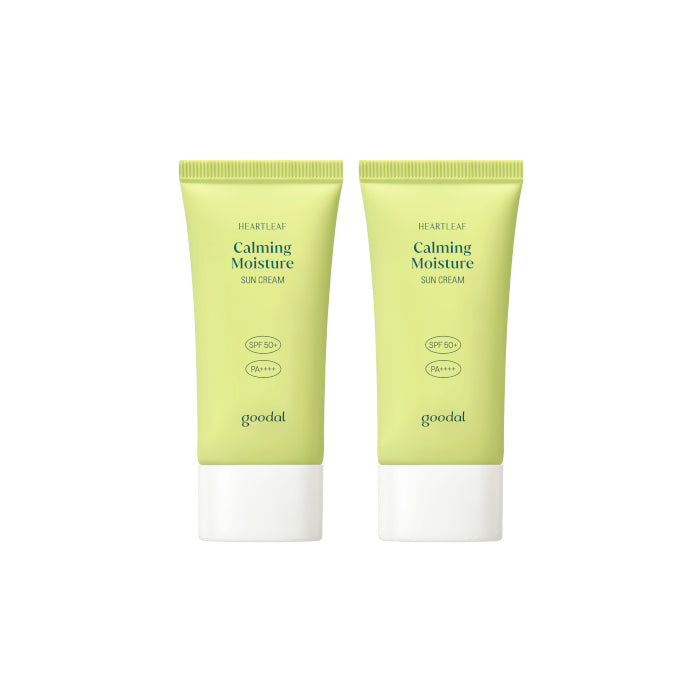 Wholesale Goodal - Heartleaf Calming Moisture Sun Cream SPF50+ PA++++ - 50ml 2ea Set New | Carsha