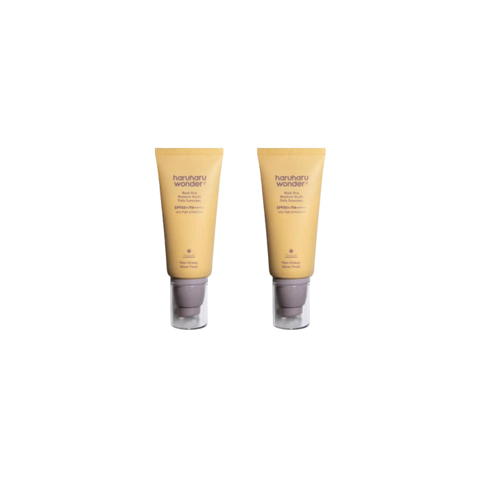 Wholesale Haruharu WONDER - Black Rice Moisture Airyfit Daily Sunscreen SPF50+ PA++++ - 50ml 2ea Set | Carsha