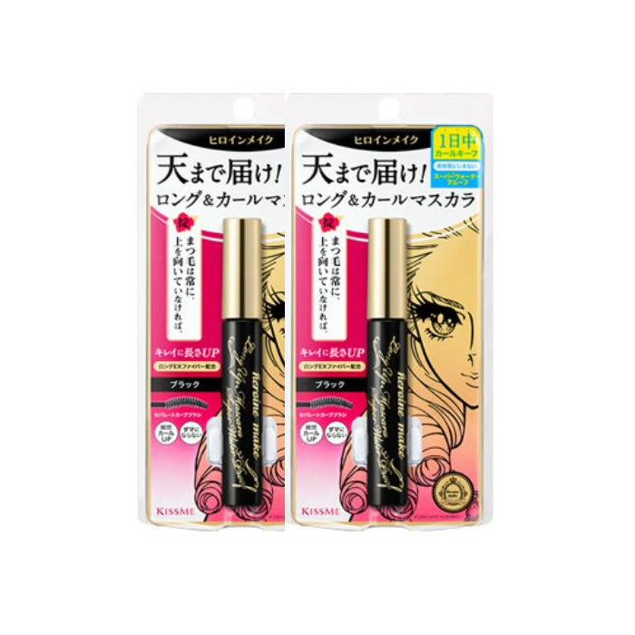 Wholesale ISEHAN - Kiss Me Heroine Make Long & Curl Super Waterproof Mascara New Version - 6g - 01 Black 2ea Set | Carsha
