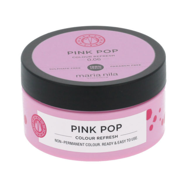 Maria nila Maschera nutriente fine senza pigmenti di colore permanente Rosa ( Colour Refresh Mask) - Volume: 300 ml