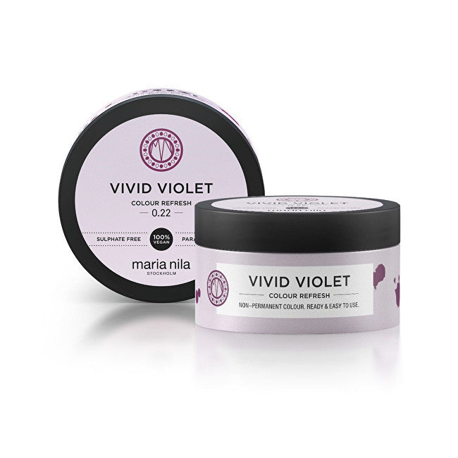 Maria nila Morbida maschera nutriente senza pigmenti di colore permanente Vivid Violet ( Colour Refresh Mask) - Volume: 100 ml