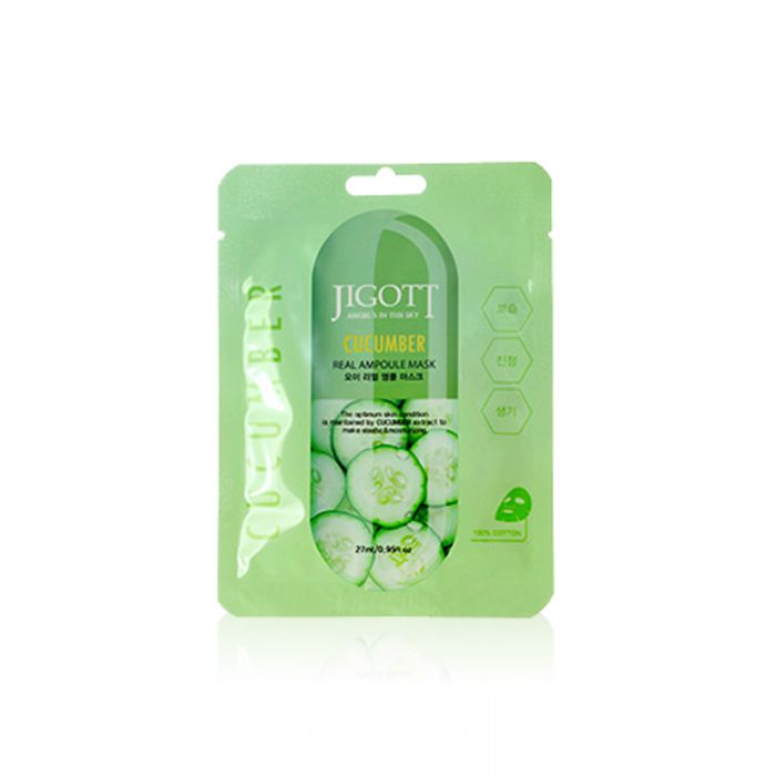 Wholesale Jigott - Real Ampoule Mask Cucumber - 1pc | Carsha