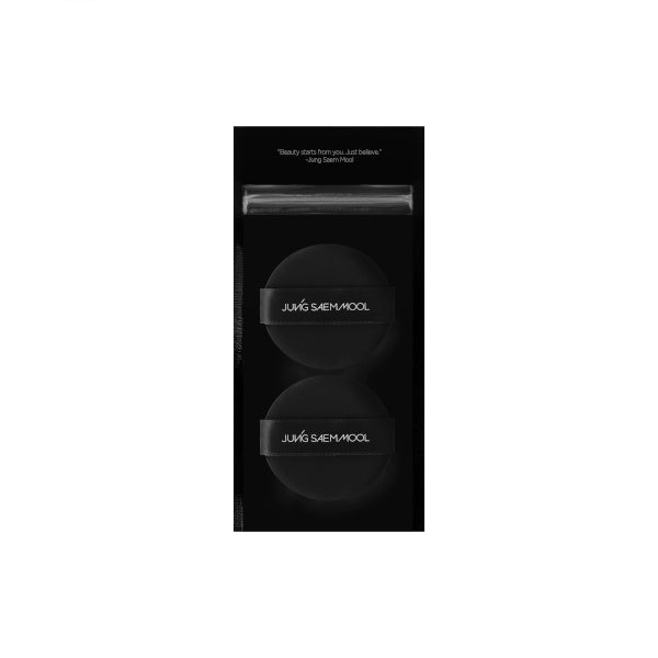 JUNGSAEMMOOL - Cushion Puff Set -2pcs - Black