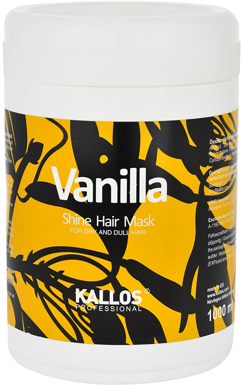 Kallos Maschera nutriente per capelli secchi con estratti di vaniglia (Vanilla Mask) - Volume: 1000 ml