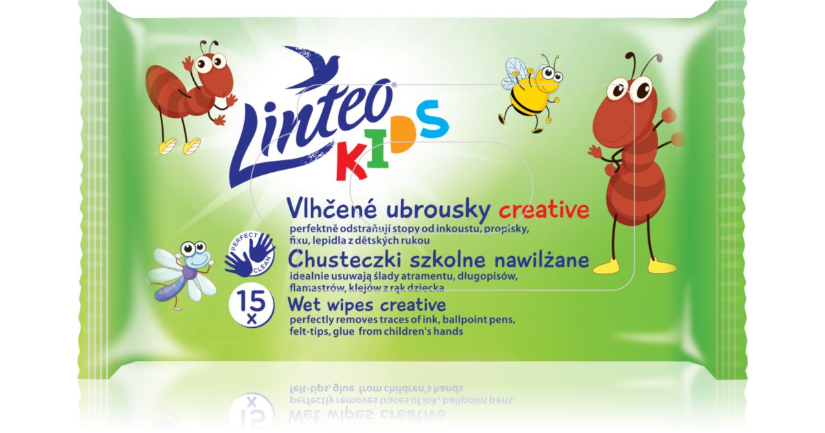 Salviettine umidificate Kids Creative 15 pz