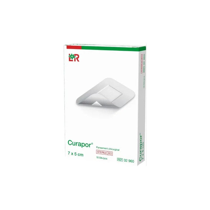 Lohmann Rauscher Cerotti adesivi Curapor 7x5cm Confezione da 10