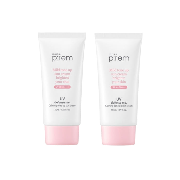 make p:rem UV Defense Me. Calming Tone Up Sun Cream (2ea) Set