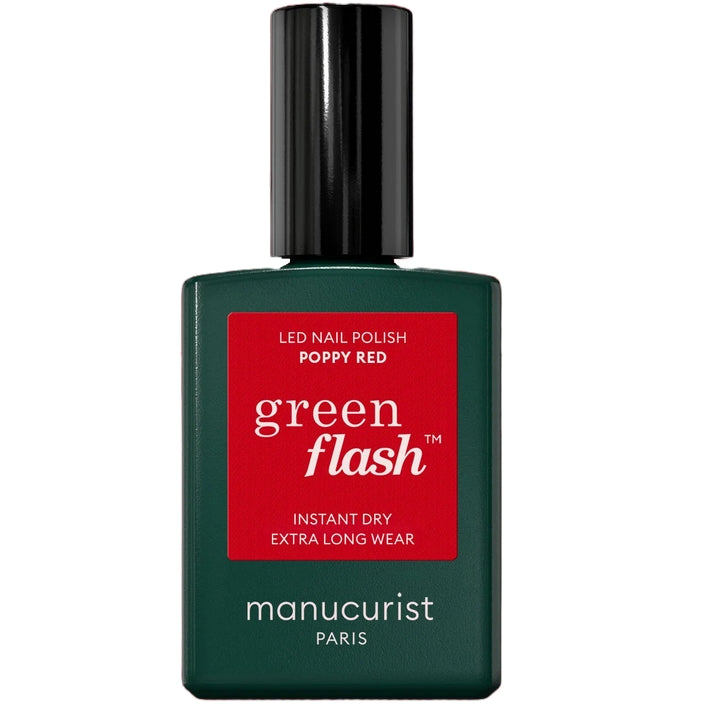 Manucurist Green Flash - Vernis LED - Rosso papavero 15 ml