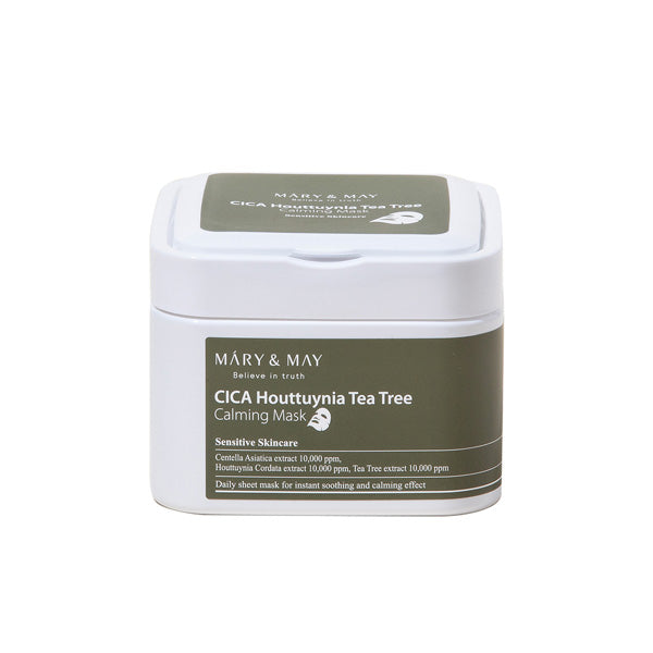 Wholesale Mary&May - CICA Houttuynia Tea Tree Calming Mask - 30pcs/400g | Carsha