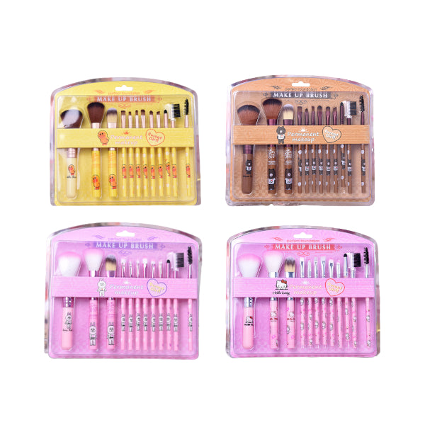 Wholesale MINGXIER - Cartoon Makeup Brush - 12pcs Random Colour - 1 set | Carsha