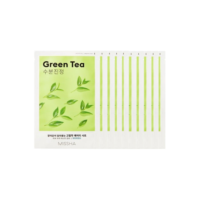 Wholesale MISSHA Airy Fit Sheet Mask - Green Tea - 1pc 10ea Set | Carsha