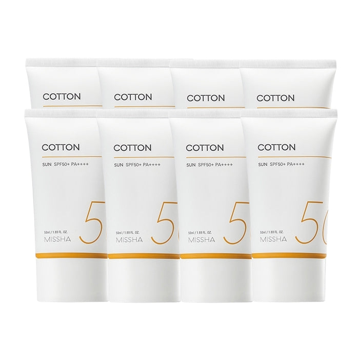 Wholesale MISSHA All Around Safe Block Cotton Sun SPF50+ PA++++ New Version of All Around Safe Block Daily Sun - 50ml 8ea Set | Carsha