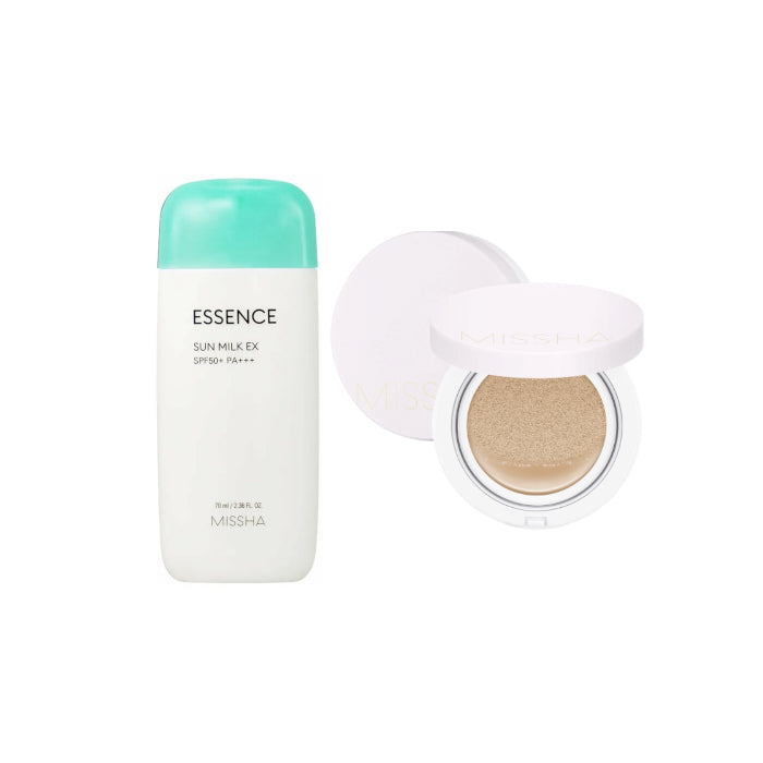 Wholesale MISSHA - All Around Safe Block Essence Sun Milk EX - 70ml SPF50+ PA+++ 1ea + Magic Cushion Cover Lasting - 15g SPF50+... | Carsha