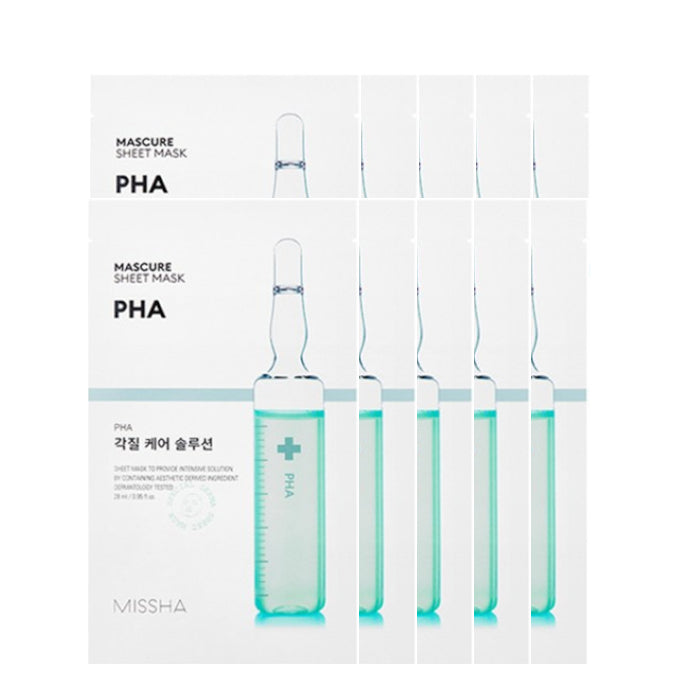 Wholesale MISSHA Mascure Solution Sheet Mask - PHA - 1pc 10ea Set | Carsha