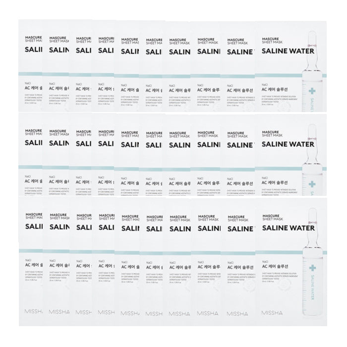 Wholesale MISSHA - Mascure Solution Sheet Mask - Saline Water 30pcs Set | Carsha